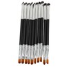 10pcs Sickle Eyeliner Brush Double Ended Sickle Eyeliner Detail Brush