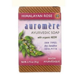 Ayurvedic Bar Soap  Himalayan Rose, 2.75 oz By Auromere