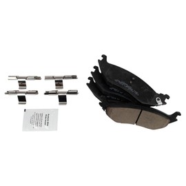 TRQ Rear Brake Pads Ceramic Compatible with 2007-2009 Chrysler Aspen 2003-2009 Dodge Durango 2002-2010 Ram 1500 2003 Ram 1500 Van 2011-2018 Ram 1500 2019-2023 1500 Classic