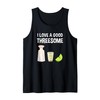 Salt Lime Tequila Threesome Bartender Bar Drink Tank Top