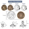 8 Sets of 17 mm Pants Button Jean Buttons Pins