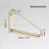 Folding Clothes Hanger Gold Brushed Drying Clothes Rack Wall-Mounted Space