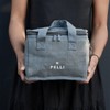 Pelli Lunch Squared JUTE Insulated Lunch Bag, Natural