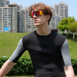 sunbowglint Polarized Sports Sunglasses for Men Women Unbreakable TR90 Frame UV400 Protection Goggles Baseball Cycling Fishing Glasses, Purple, Medium