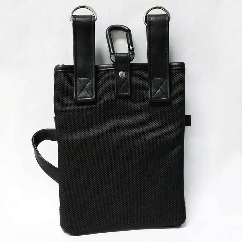 Bowken Club RF-93 Pouch, Accessory Case with Reflective Lines, Black