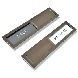 Kubik Letters Premium Dishwasher Magnet Clean Dirty (French) - Sale Propre Dishwasher Magnet Stainless Steel Grade 304 - Kitchen Organizers and Storage - Clean Dirty Magnet for Dishwasher
