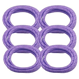 6 Pack BarberMate Premium 8' Cord Cover Prevents Cord Tangling - Purple