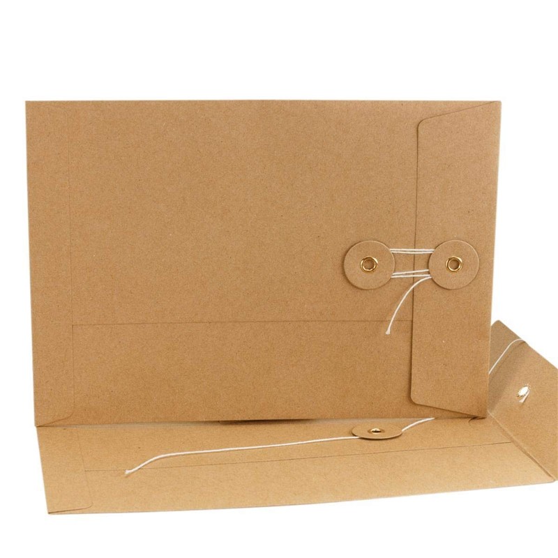 Envelope C5, 229 x 162 mm, Brown, Twine Closure, Kraft