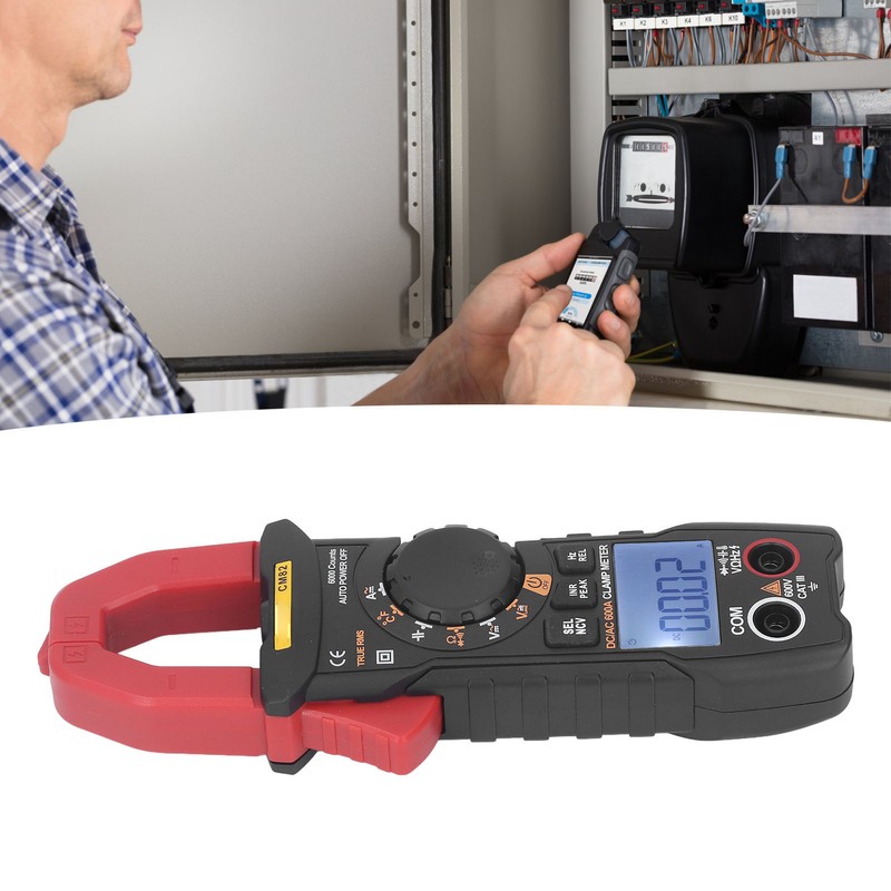 Clamp Meter Digital Display Multimeter Ammeter Voltmeter Tester for AC