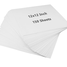 HOZEON 80lb White Cardstock 12x12 Inch - 150 Sheets Thick Card Stock Paper for Card Making, Scrapbooking, Photo Albums, Craft Projects