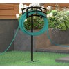 Kingson Heavy-Duty Metal Garden Hose Holder - Detachable & Freestanding