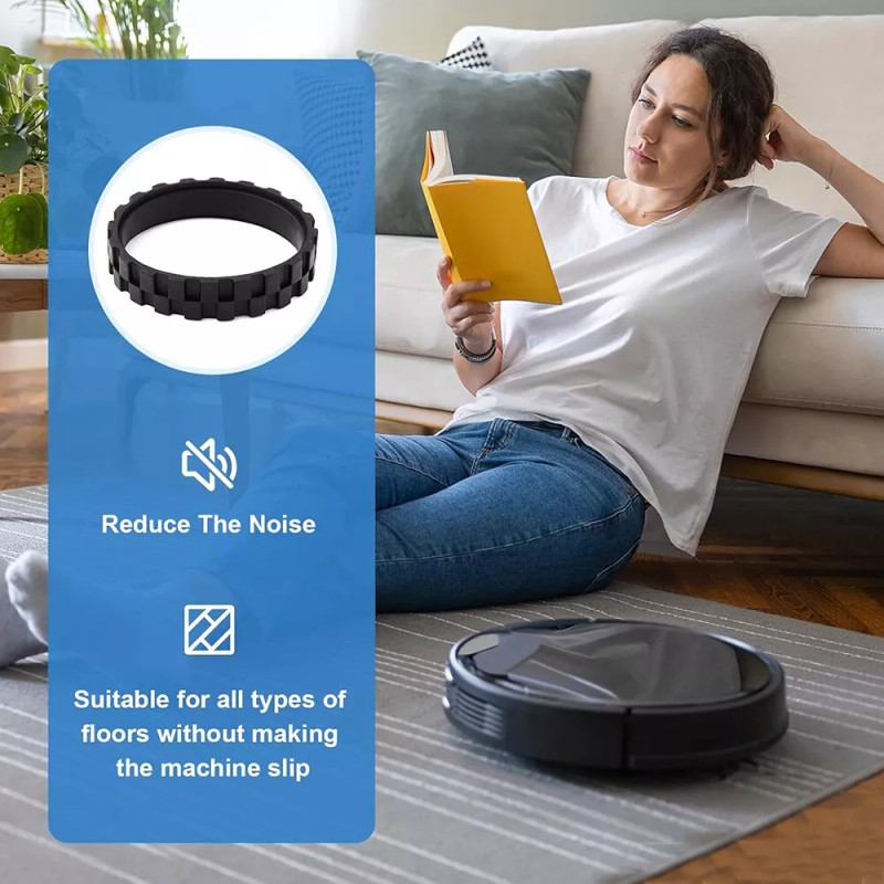 Suitable for Irobot Sweeping Robot Tires 5/6/7/8/9/I7 S9+ 4X For