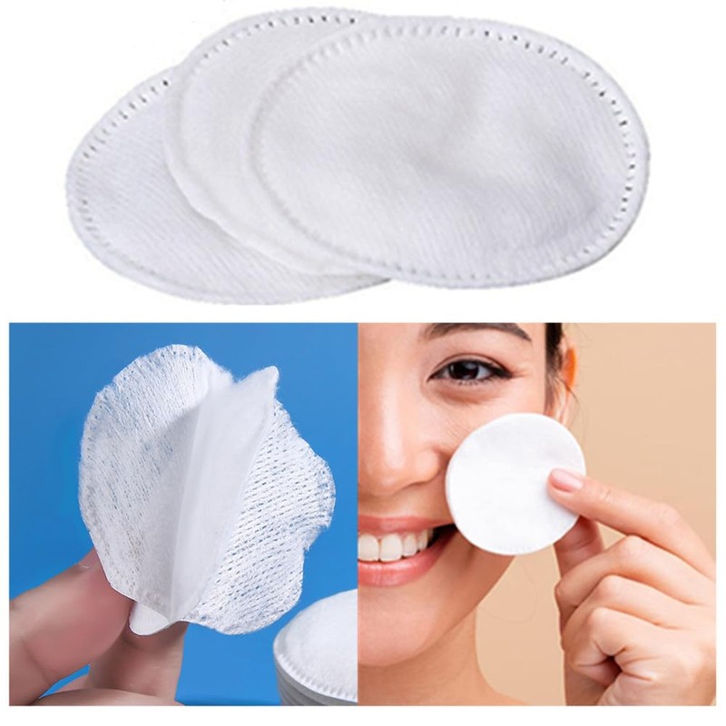 Thickened Three Layer Makeup Cotton Pads,Granmagazz 200Pcs Cotton Makeup Remover