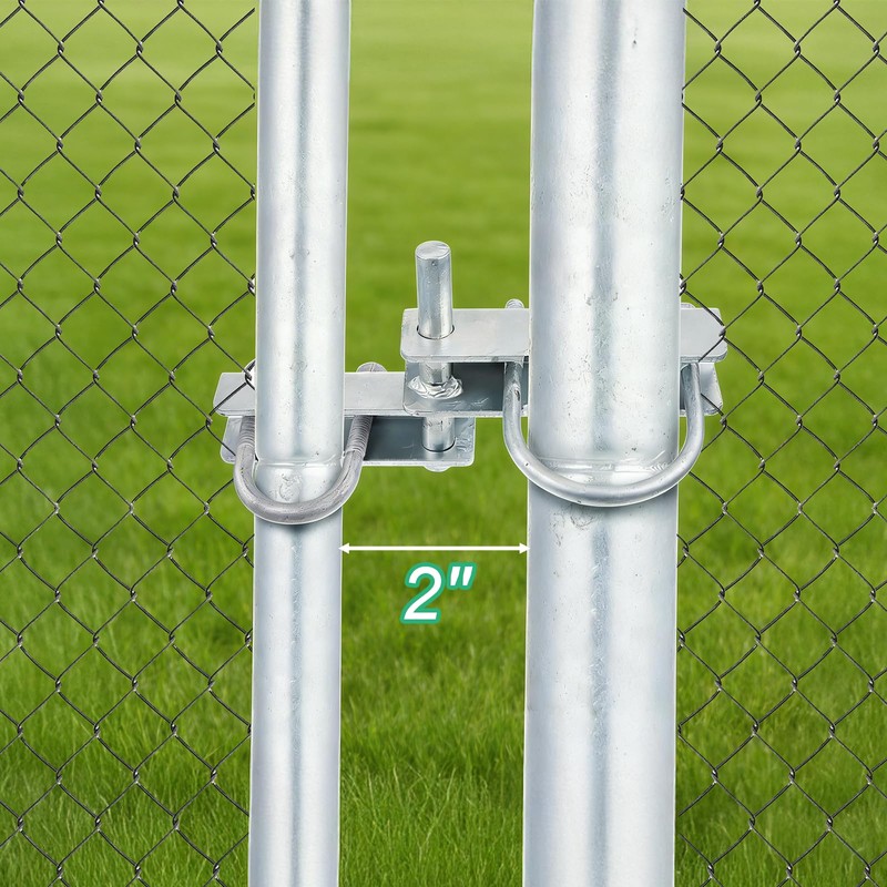 Wmebee 6-5/8" Chain Link Fence 180 Degree Commercial Duty Gate