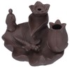 Incense Burner Red Porcelain Dragonfly Shape Backflow Smoke Waterfall Sandalwood
