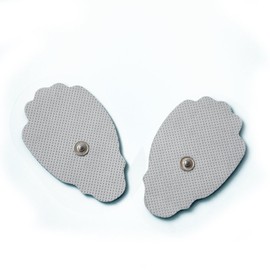 TENS/EMS Unit 20 Snap Tens Unit Electrode Pads Large Premium Replacement Tens Electrodes Reusable up to 30 Times per Electrode Med X Tens