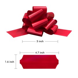 SIMISI RIBBON 12 Pcs Christmas Bows for Gift Wrapping Pull Bows and Ribbon for Presents, Gift Baskets