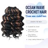 ToyoTree Ocean Wave Crochet Hair - 12 Inch 8 Packs