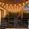 YaaFen 52FT Solar String Lights Outdoor Waterproof Patio Lights with
