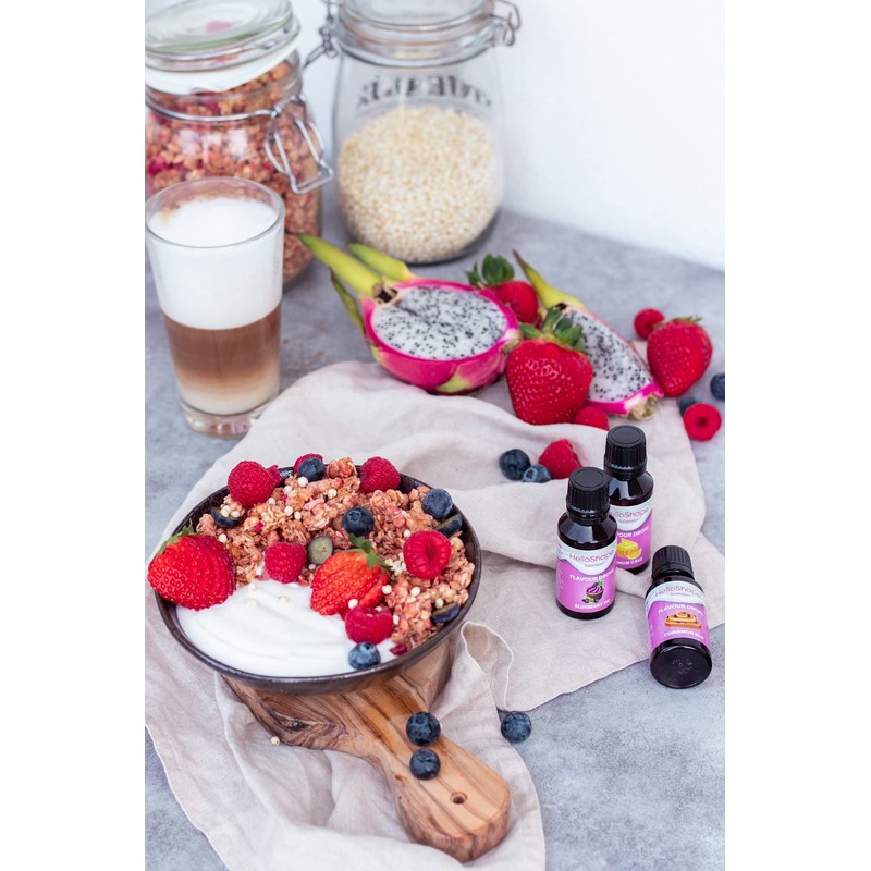 HelloShape Flavour Drops, Sugar-Free, 30 ml, Strawberry, Calorie-Free Sweetening Drops