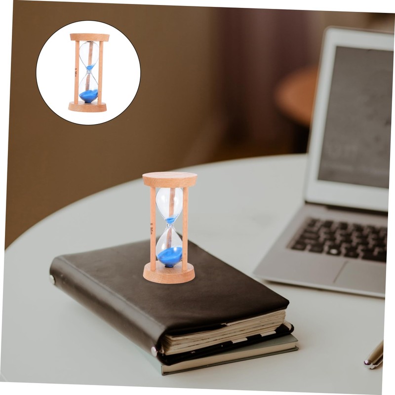 Mobestech 5 Sand Timer for Decorative Clock for Home Classroom
