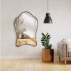 Mirror 20" x 30" Asymmetric Crown-Shaped Mirror, Hanging IrregularAcryl