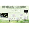 5 Solar Ground Lights in Hemisphere Shape, Modern Solar Lights