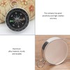 2 Pieces Portable Compass with 2 Pieces Lobster Clasp Key