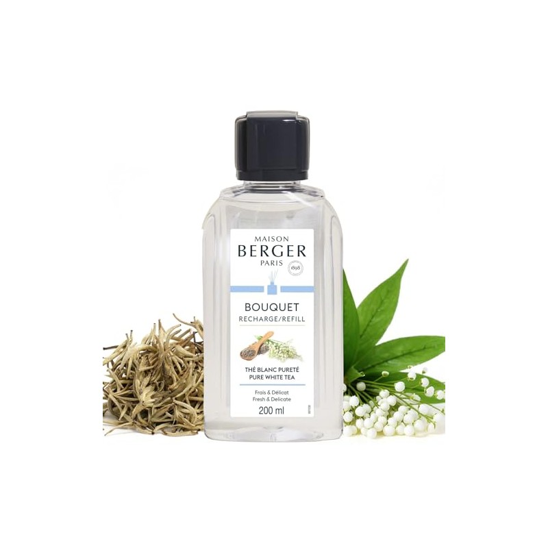 Maison Berger – Reed Diffuser Refill Pure White Tea –