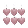 Simply Products 6 Heart Baubles - Great Christmas Tree Decorations,
