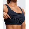 CRZ YOGA Butterluxe Womens V Neck Longline Sports Bra -