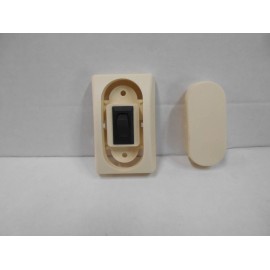 SIGMA *12 VOLT ON & OFF ROCKER SWITCH 2 PRONG BISQUE WITH COVER RV FREE SHIP