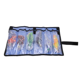 6pcs/set Artificial Bait Squid Octopus Skirts Acrylic Trolling Saltwater Fishing Lure for Big Fish