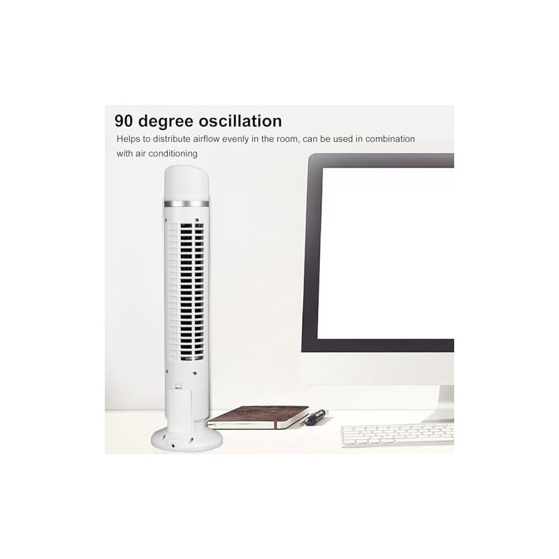 Sxhlseller Oscillating Tower Fan, Bladeless Fan, Quiet Office Fan with