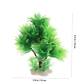 BESPORTBLE Enhance Your Aquarium Safe Plastic Artificial Water Plants Fish Aquarium Accessories Set (2pcs)