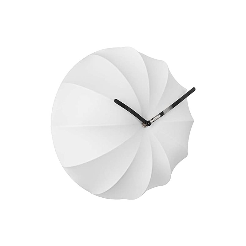 Antoine Peters Wall Clock Stretch Lycra White Diameter 40 cm