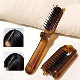 Boristar Foldable Hair Comb Portable Hair Brush Volume Flyaway Hair Taming / 보리별 접이식 머리빗 휴대용 헤어 브러쉬 볼륨 잔머리정리