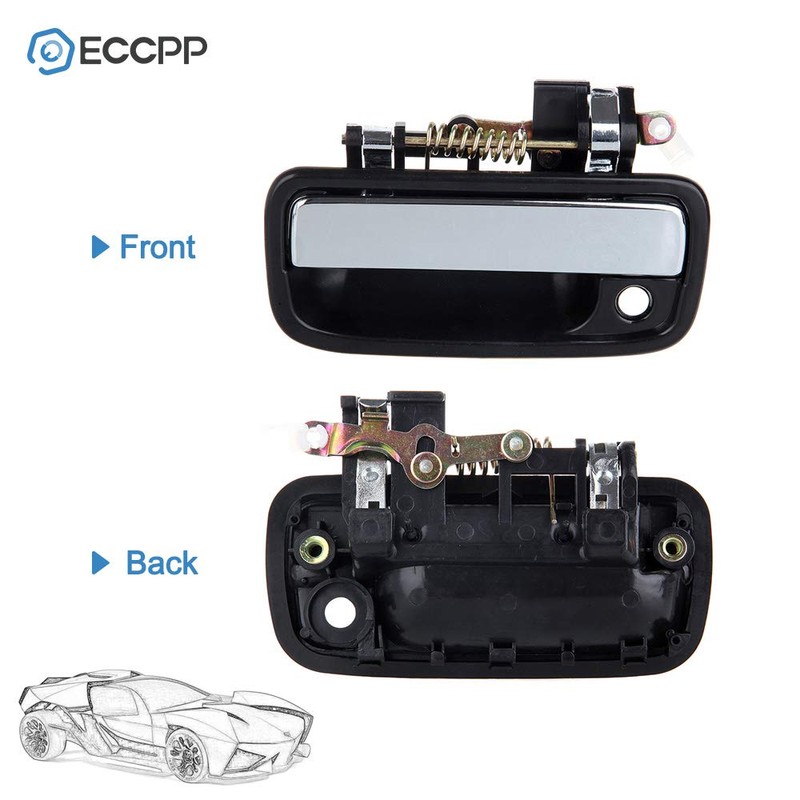 ECCPP Door Handles Exterior Outside Outer Front Driver Passenger Side