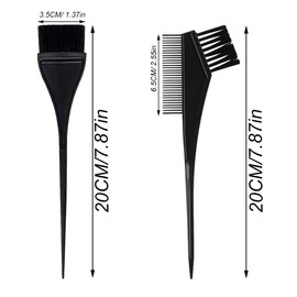 Aeuezxx Hair Hair Coloring Brush, 4 Pcs Hair Dye Brush Set, Tinting Brush, Hair Dyeing Brush, Double Sided Tint Brush, Suitable for DIY Hair Dyeing ﻿