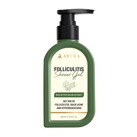Abera Folliculitis Shower Gel - For skin with keratosis pilaris, folliculitis, chicken skin, strawberry skin - Specification: 1 Box