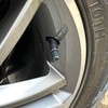 Black TPMS Plastic Tire Valve Stem Caps with Gasket Universal