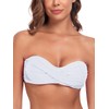 Ocean Blues - Traje de baño halter para mujer, blanco-1,