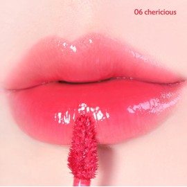 MILKTOUCH Jelly Fit Lip Tint (06 Chericious) with Cooling Plumping Effect and Water-Based Non-Sticky Texture | Long Lasting Korean Beauty Lipstain Tinted Gloss Oil Stocking Stuffers, Christmas Gifts