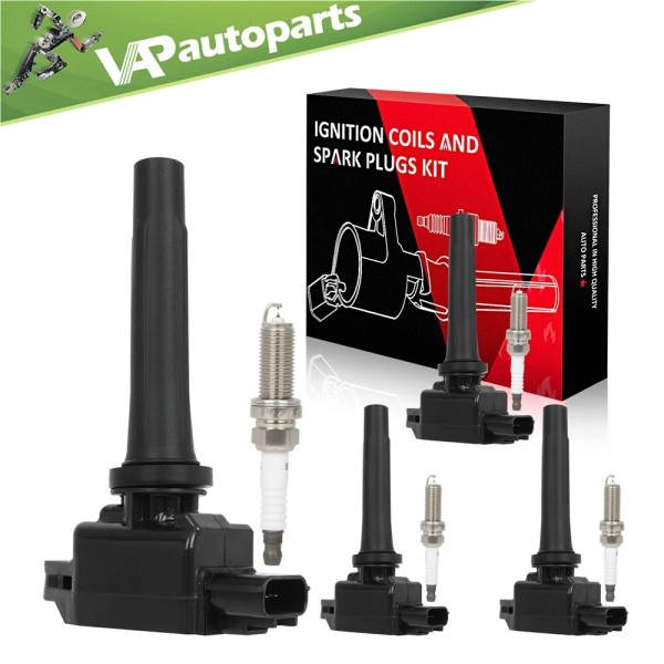 VAP-AutoParts 4 Ignition Coils & 4 Spark Plugs For 2013-2016