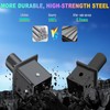 LEDMO Tenon Adapter for 4" Square Pole, 2-3/8" O.D. Vertical