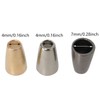 ZCZQC Metall Bell Stopper 30PCS Metal Conical Bells Cord Rope