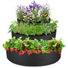 Nilioerup 3 Tiered Strawberry Planter, Fabric Raised Garden Bed Non-Woven