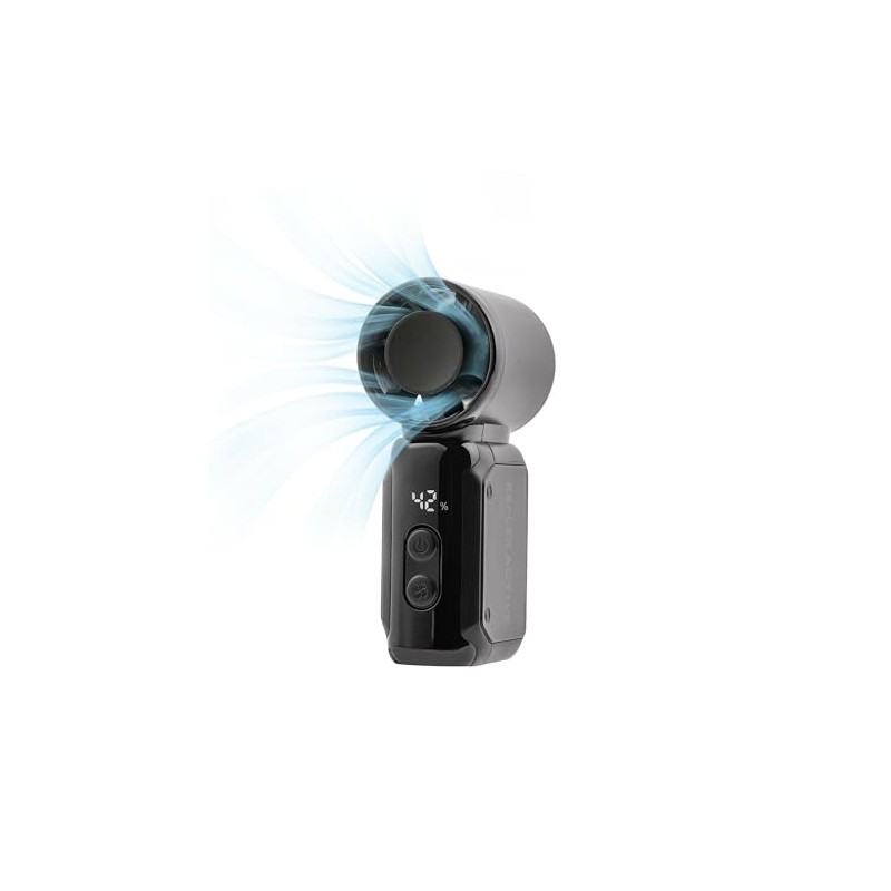 Reflex Active Black Mini Handheld Pocket Fan for Travel, Commuting,
