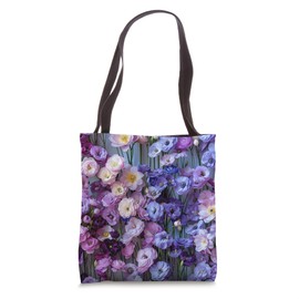 Lisianthus Flower Pattern Graphic Tote Bag