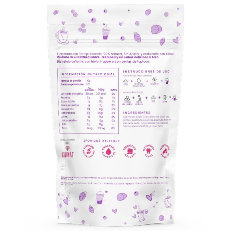 Taro en polvo para bebidas con Taro 100% natural Bubultea